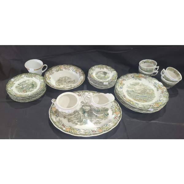Ridgway Dinnerware "Heritage- Early Canada Scenes"- Large Platter 12 X 9.5 