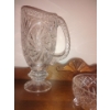 Image 1 : Elegant Pin Wheel Crystal Serving Ware - Beverage Vessel Candy Dish & More