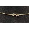 Image 3 : 10k Gold Necklace with Matching Dangle Earrings and Stone Beads