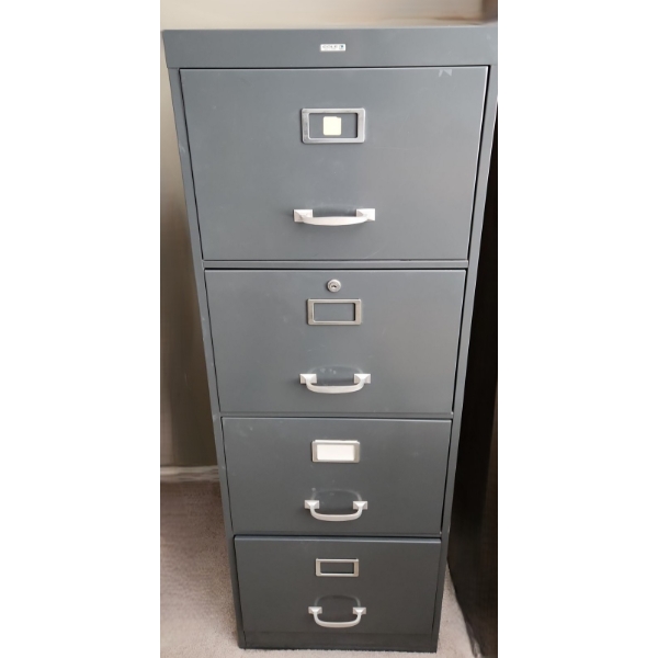 Cole Canada Vertical File Cabinet w/ 4 Drawers 18 W, 18 D, 52 T (No Key)