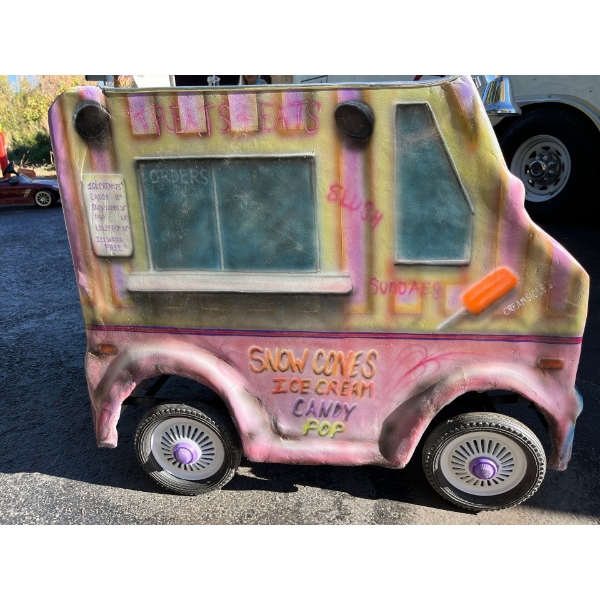  Hand painted handmade ice cream pedal car truck