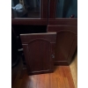 Image 2 : Gorgeous Locking Tall Cabinet w/ Glass Doors, Hinges on Bottom Need TLC - 33W, 17D, 74T 