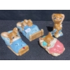Image 1 : Pendelfin Hand Painted Stonecraft- Peeps, Twins, Wakey & Mystery Bunny(No Label)