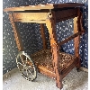 Image 2 : Walnut Tea Cart 24L x 16D x 30T