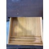 Image 2 : Mahogany Wooden Desk with Three Drawers and Storage Features