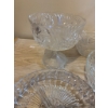 Image 2 : Boho Crystal Clear Pressed and Cut Glass Tableware Pieces