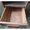Image 8 : Secretary Style Desk w/ Roll Top and Storage Drawers 50 W, 28 D, 45 T 