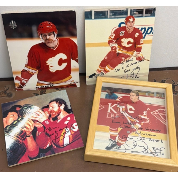 Autographed Calgary Flames Photos Collection