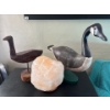 Image 1 : 2 Wooden Ducks & Large Salt Lamp 
