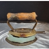 Image 3 : Antique Iron, Vintage Medicine Bottle, Palmolive After Shave, Dominion Insulator, Pin Cushion Figure