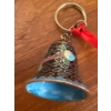 Image 4 : Gorgeous Vintage Japanese Cloisonne Enamel Small Bell Keychains (12) & Wooden Display (29T) 