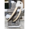 Image 1 : Walrus Tusk and Stone Inukshuk Sculpture with Snow Accents, 33" Height