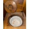 Image 3 : Vintage Potty Training Essentials - Oak Commode 22"Tall 