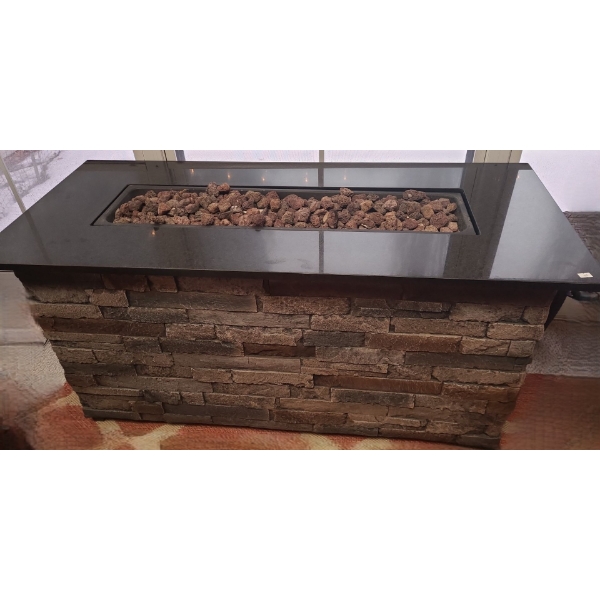 Faux Brick Propane Gas Fireplace Model BH 5004-27 by Bond Manufacturing  48 L, 24 T, 20 W 
