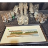 Image 1 : Limited Edition Print Cape Split by Emma M. Innis-Weissemeder with Assorted Barware