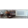 Image 1 : Toshiba Kitchen Microwave, Stack of CookBooks & Home Decor