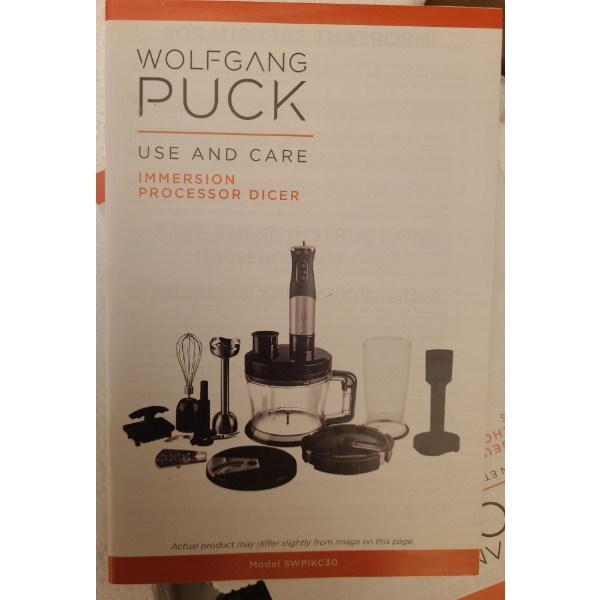 Wolfgang Puck Immerser/ Processor/ Dicer (New in Box)