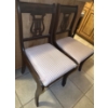 Image 2 : Vintage Duncan Phyfe Style Lyre Back Parlor Chairs (2) 20x22x32