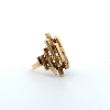 Image 2 : 14KY Retro Brutalist Ring SZ8 9.75 grams