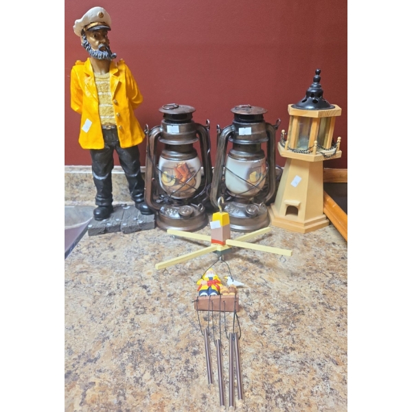 Nautical Decor Collection - Lamps, Lantern, Male Figure  & More 