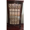 Image 1 : Antique Glass & Wood Cabinet, Contents NOT Included, Some Glass Damage - 23W, 12D, 50T