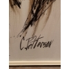 Image 2 : Lovely Print of Owl On Canvas, C. Petterson - 37x37 