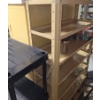 Image 5 : Storage and Furniture Lot with Shelving, Chair, and TV Trays