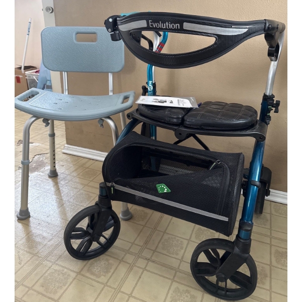Evolution Walker & Bath Chair  Like New!!
