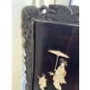Image 6 : Japanese Black Lacquer Wood Panels w/ Abalone & Mother Of Pearl Embellishments 