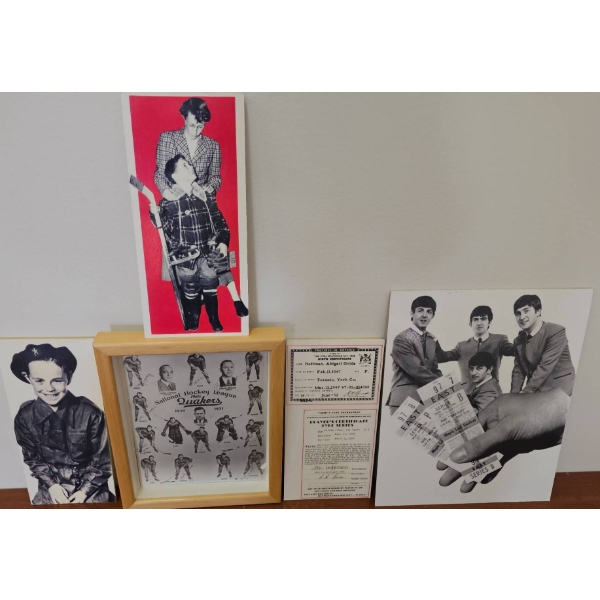 Abby Hoffman Photographs, NHL Quakers Print, and Miscellaneous Ephemera