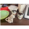 Image 3 : Punch bowl little cow creamer Tupperware jelly mold electronic photo frame small glass candy bowl