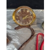 Image 4 : Decorative Items Including Miniature Clock, Figurine, and Shell Lamp