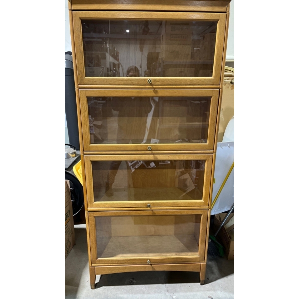 Lawyers Cabinet with Glass Fronts 34Wx12Dx78H
