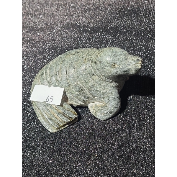 Soapstone Carving of Seal, Artist: Unknown, 3 W, 2 D, 2 T 