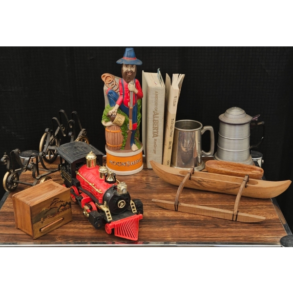 'Klondike' Themed Set with Moonshine Container & Various Collectibles