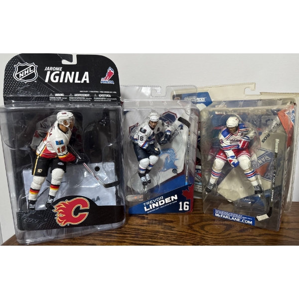 Iginla, Linden, & McFarlane NHL Hockey Figurines