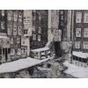 Image 3 : Cityscape Art, Signed: J. Cupido, Framed Under Glass, 17 X 21