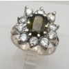 Image 2 :  Silver Tourmaline gemstone RIng 5.22 ct Certified ($3,571 Appraisal)