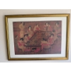 Antique Asian Print 21 x16