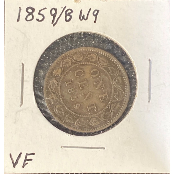 1859 VF Canadian Penny
