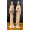 Image 1 : Silent Night White Joseph & Mary w/ Jesus Nativity Figurines - 8T 