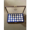 Image 1 : 1976 Canadian Olympic Sterling Silver Coin Set in Original Wooden Case