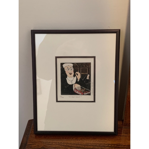 Teresa Basset Price - Bizarre Art "Bad Habit' 8.5x10.5