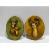 Image 1 : Chalk Deer, Buck, Doe and Fawn Head Mounts
