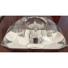 Image 3 : Flameless Pedastol Candle 13T w/ Decorative Crystal & Metal Trinkets 