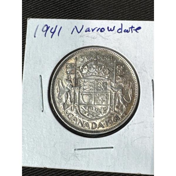 Canada 1941 Half Dollar Coin