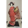 Image 3 : Four Japanese Geisha Figurines in Traditional Silk Kimonos