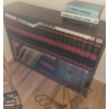 Image 2 : Bookshelf with Colliers Encyclopedia Set, Yearbooks, and Two Magazine Holders