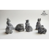 Image 1 : Collection Of Vintage "Wolf Original" Soapstone Animal Figurines. 
