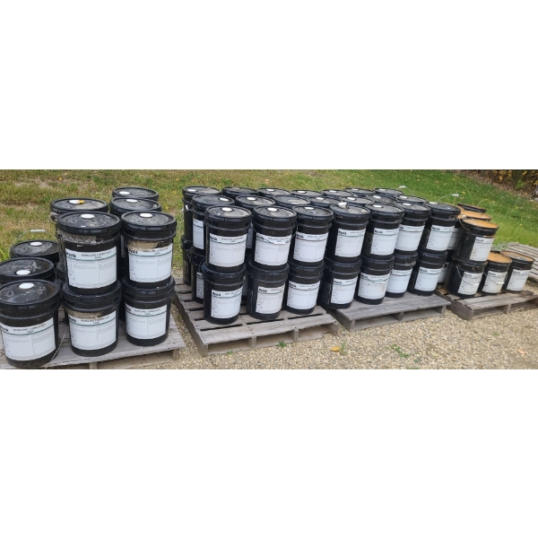 Pallets w/ Mystik Wireline Lubricant 5000 and Mystik Tuff-Torq EG Tool Joint Compound